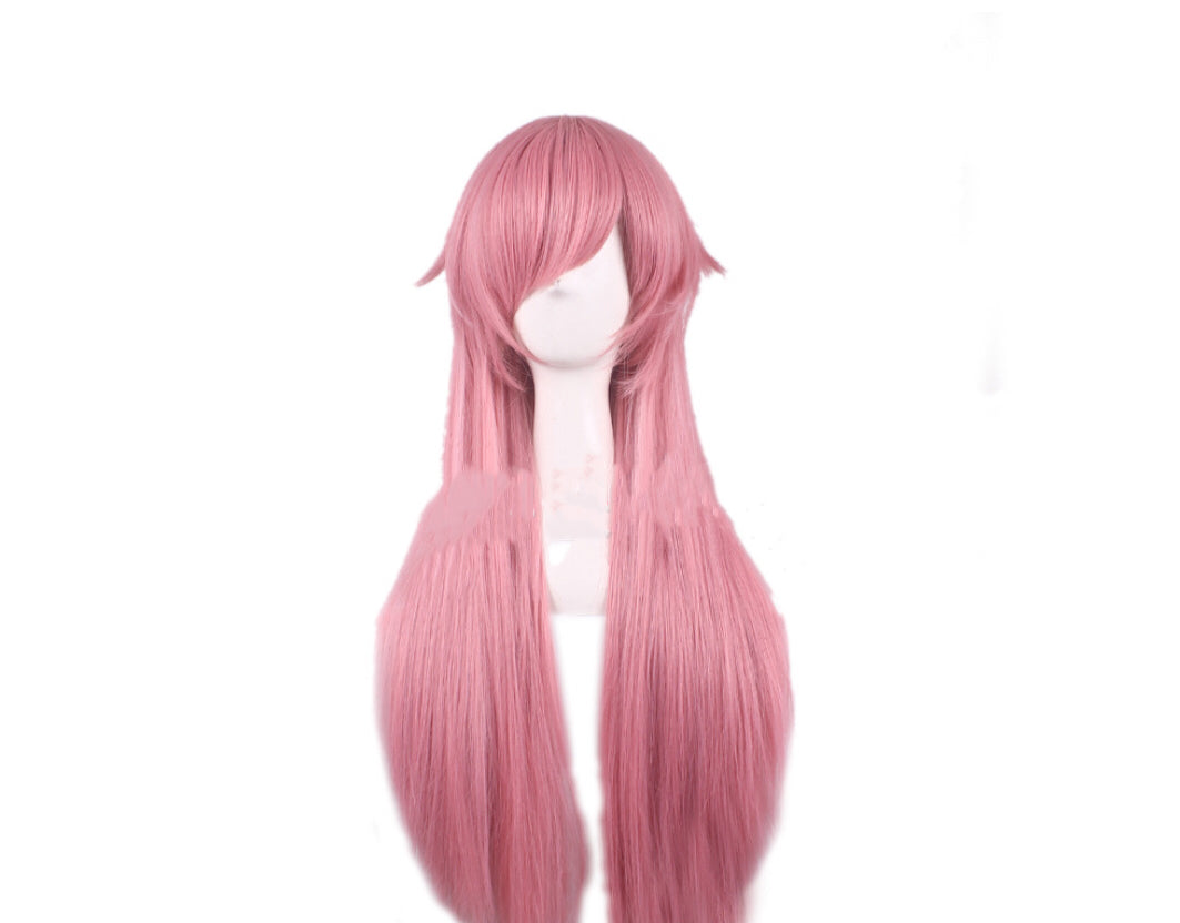 Perruque de cheveux cosplay longue colorée Sakura