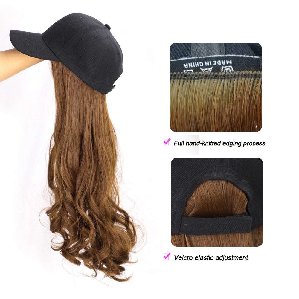 Wig Female Baseball Cap Wig