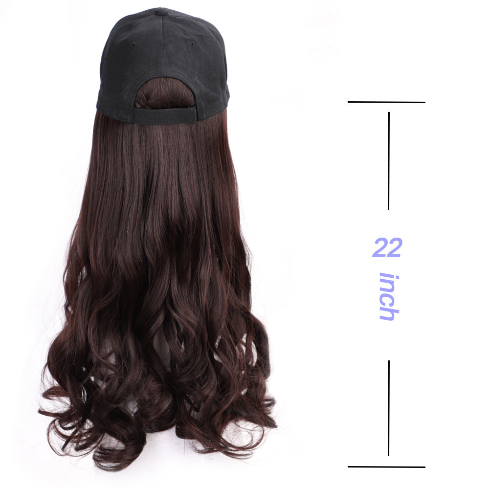 Wig Female Baseball Cap Wig