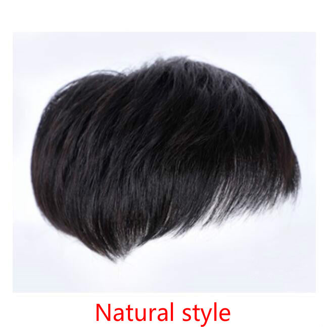 Perruque cheveux courts naturels pour homme