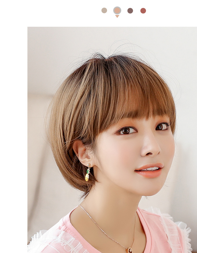 K-Pop Superstar Style Asian Inspired Female Short Hair Wig