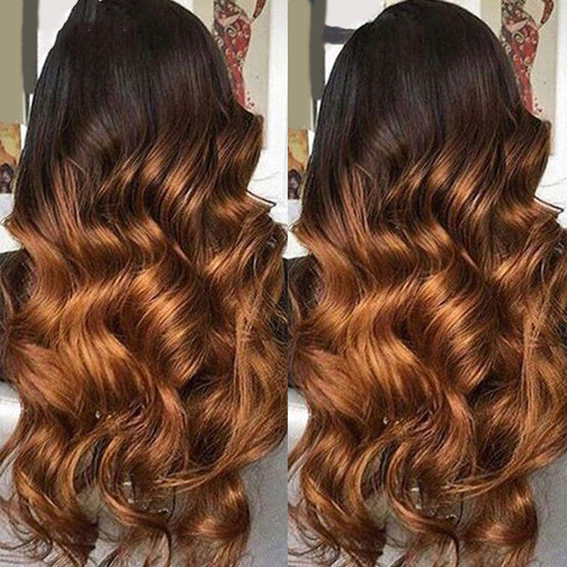 Rambut palsu Ombre Lace Front Rambut Manusia Remy Colorful