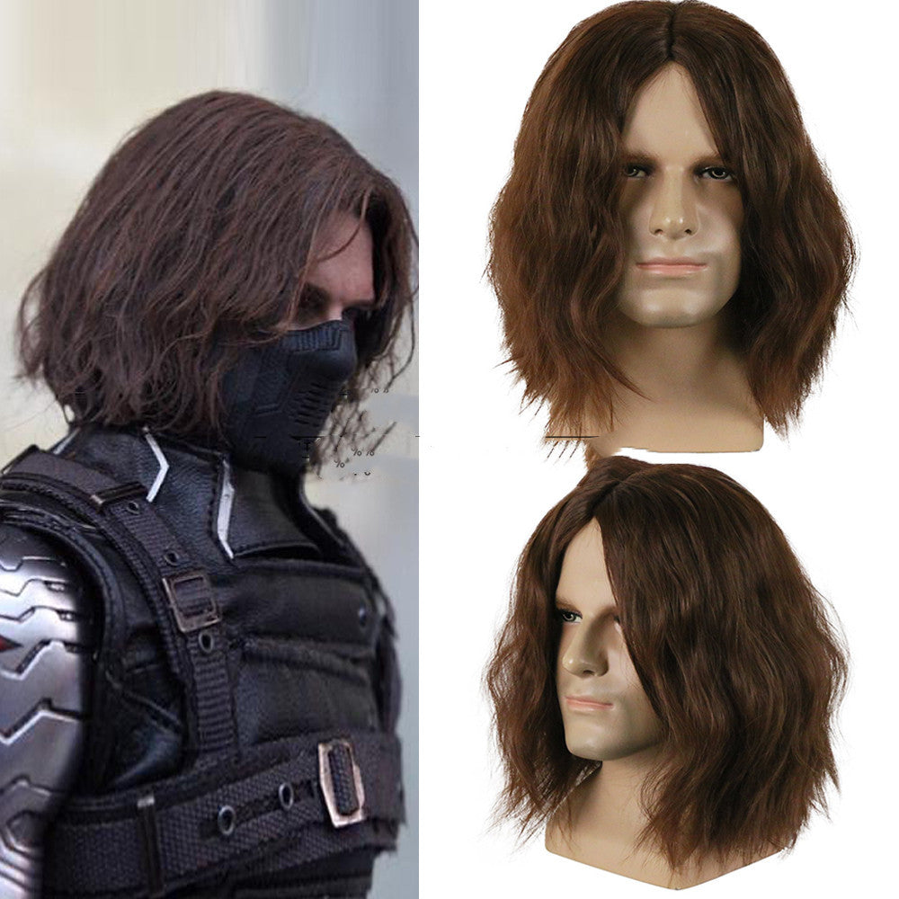 Perruque cheveux bruns Bucky B