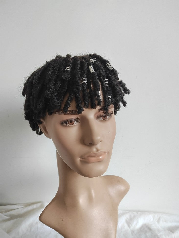 Perruque Dreadlocks Perm Cheveux Noirs JJ