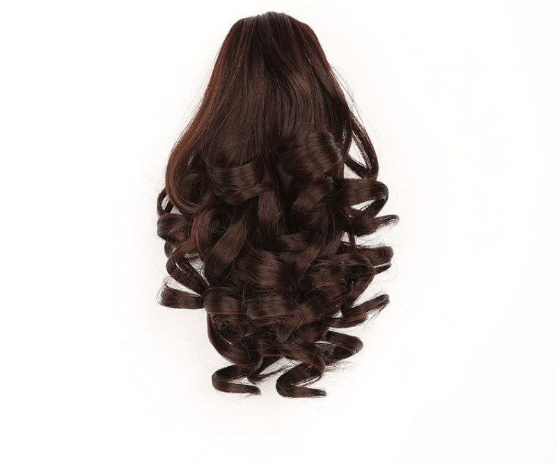 Rambut Palsu Ekor Kuda Wanita Rambut Palsu Pendek Ekor Kuda Kerinting Ekor Kuda Pendek Pear Claw Clip Wig Ekor Kuda